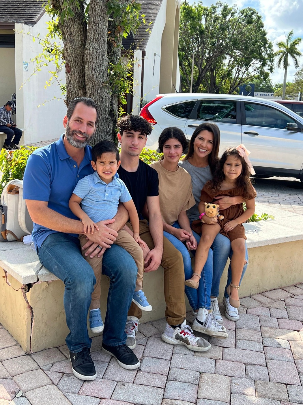 Omar Babun with his family in Miami